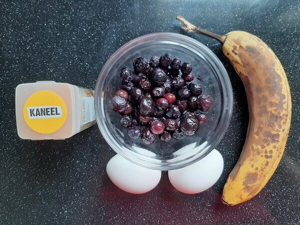 Bananenpannenkoek ingrediënten.