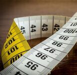 Meetlint om bij te houden hoeveel calorieën je hebt verbrand door het wandelen.