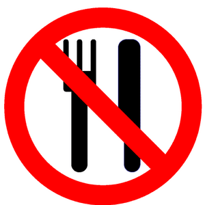 Bord niet eten.