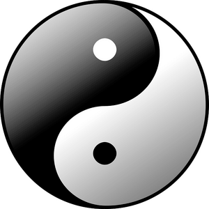 yin yang teken voor ontspanning.