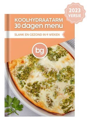 boek koolhydraatarm 30 dagen menu bgreat