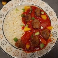 Bloemkool rijst het gehakt. het recept.