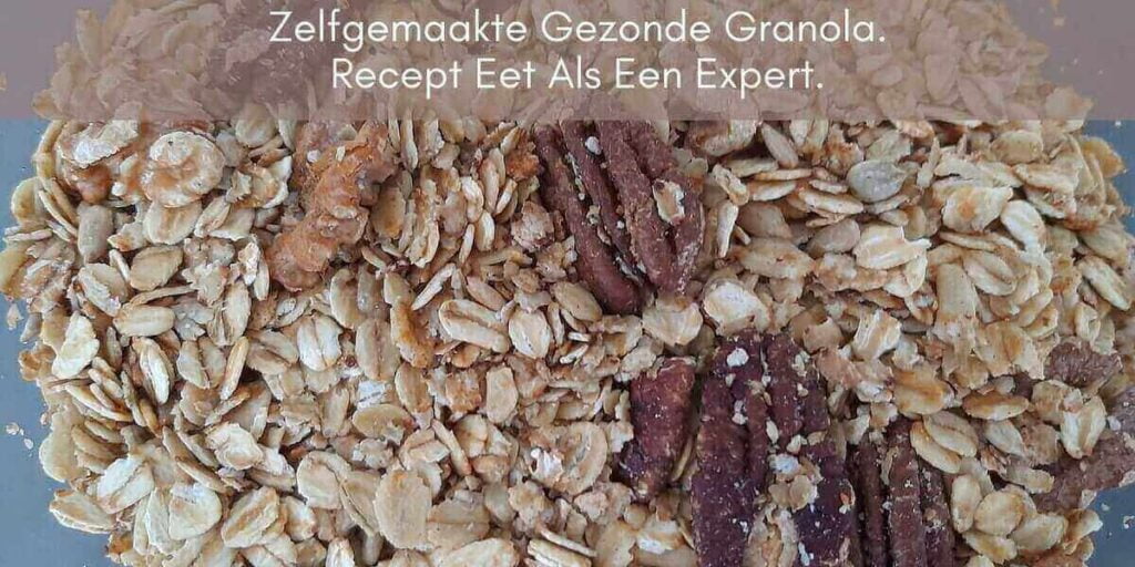 Homemade granola klaar