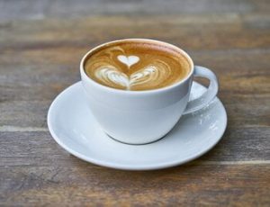 Kopje koffie met hartje. Kopje koffie met hartje.